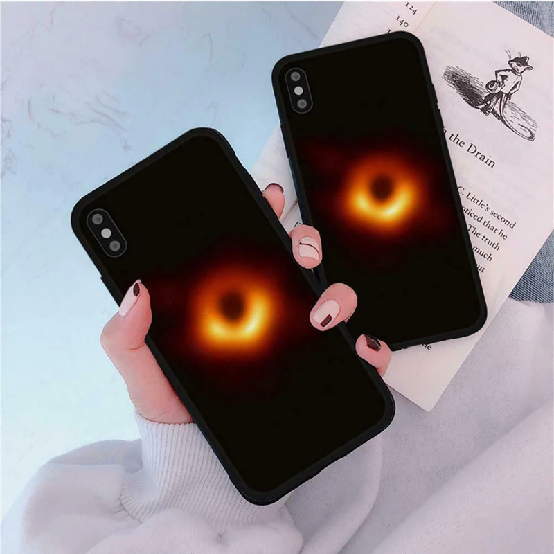 

Black Hole Pattern Phone CAse For iphone 7 8 plus Xs Max XrSoft TPU Phone Back Cover For iPhone XS Max XR X 7 8 Plus Fundas