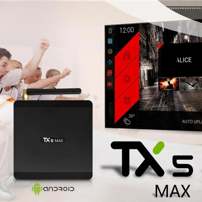 TX5 Max tv Box 4K HD Android 8,1 4+ 32GB 2,4G/5G WiFi BT4.2 медиа стример