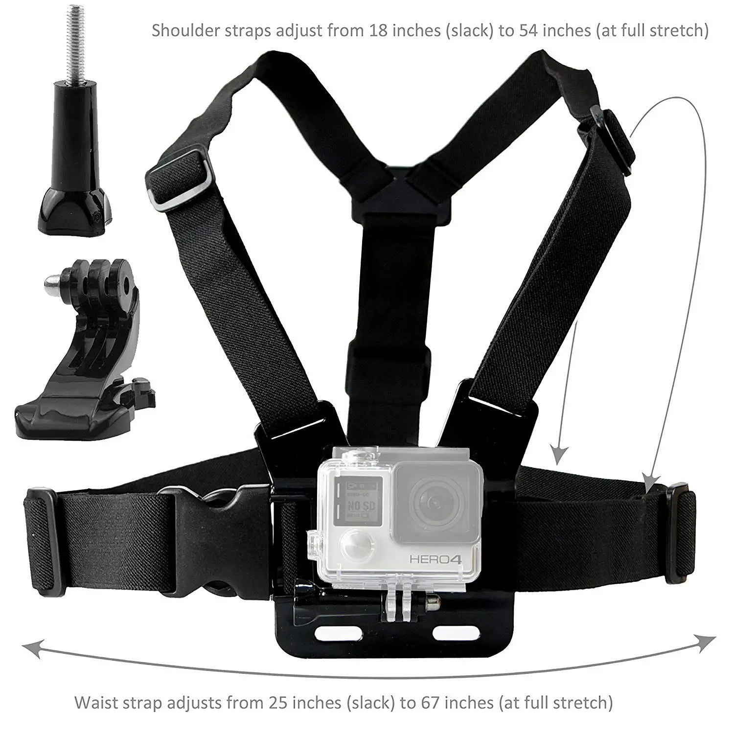 FULL-Mount Bundle for Gopro Hero 7 6 5 Black Session 4 Silver Hero+ LCD 3+ 3 2 1 - Chest Harnes | Электроника