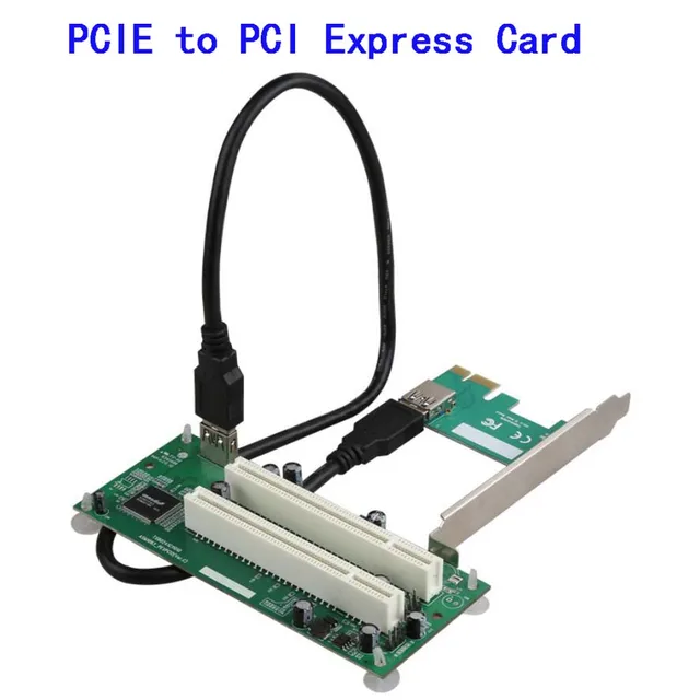 $US $16.41  On Sale Desktop PCI-Express PCI-e to PCI Adapter Card PCIe to Dual Pci Slot Expansion Card USB 3.0 