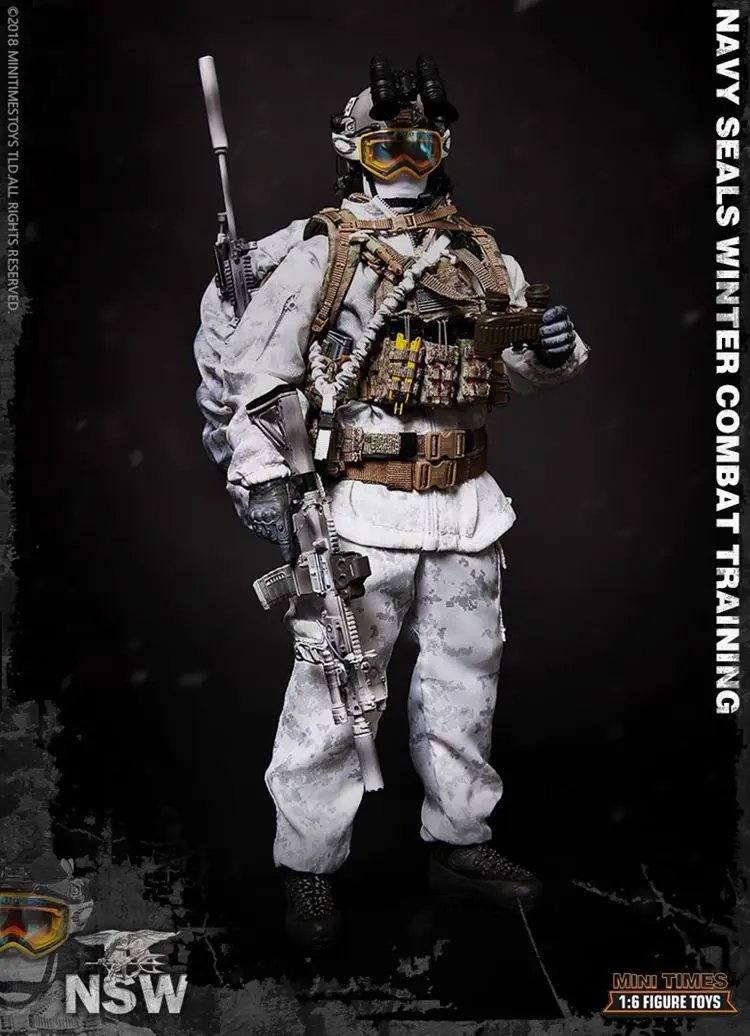 

New resin material Minitimes Toys M011 The U.S. Seals Commando 1/6 Soldier Model NSW Winter Work Training Free shipping