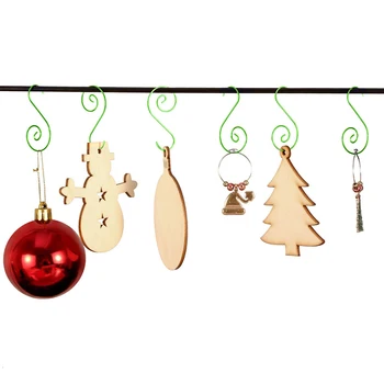

120 Pieces Christmas Ornament Hooks S Shape Hanger Hooks Swirl Scroll Ornament Hook for Christmas Tree Decorations Hanger