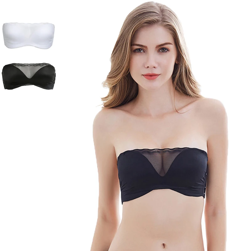 

Sexy Lingerie Push Up Bra Strapless Bras For Women Underwear 1/2 Cup Band Dress Exposure Proof Backless Invisible Bralette #D
