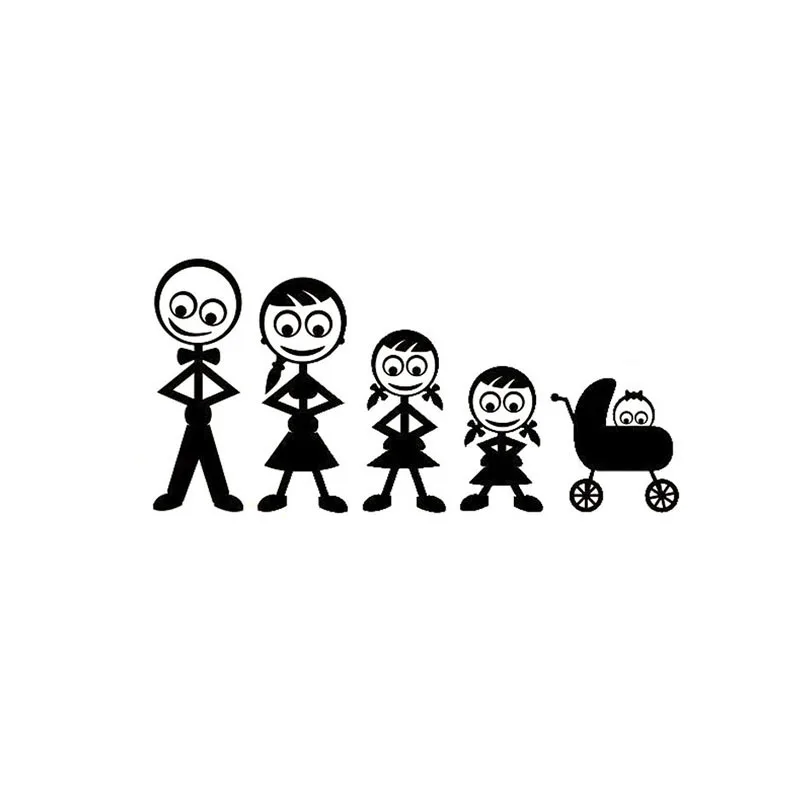 

The Family Car Stickers Personality Vinyl Car-Styling Decorative Accessories JdM