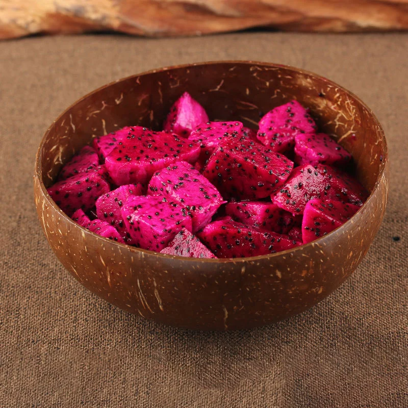 

1pc Vintage Natural Coconut Shell Bowl Eco-friendly Ice Cream Bowls Fruit Bowl Art Work Decoration