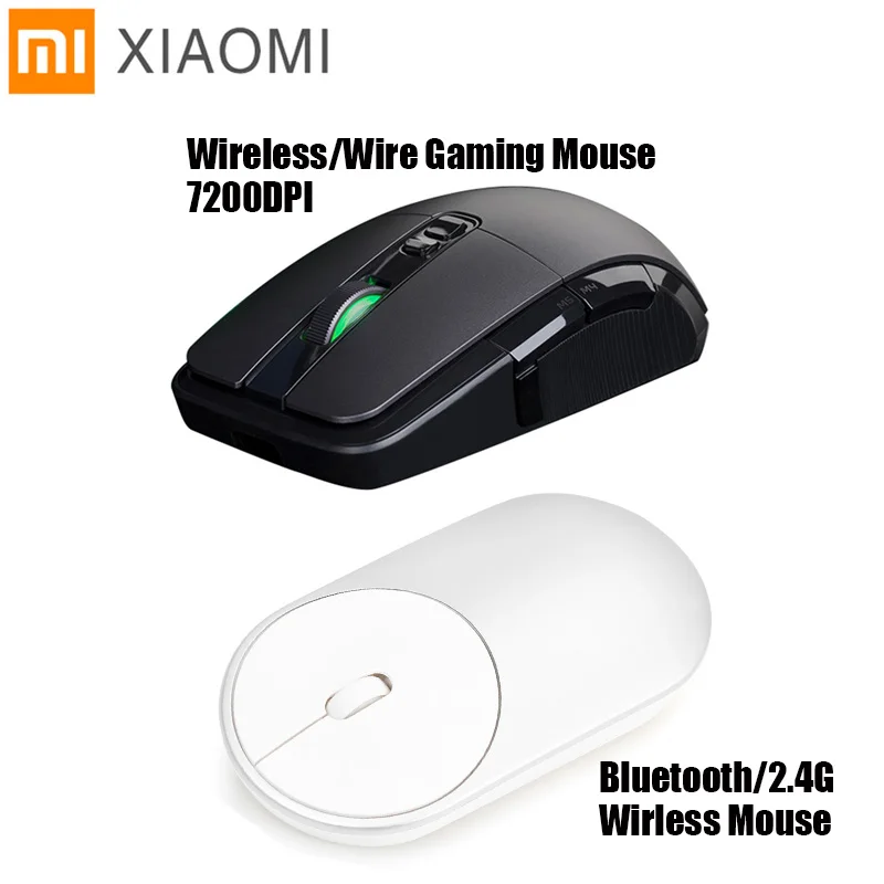 Xiaomi Беспроводная мышь игровая USB 2 4 GHz 7200 точек/дюйм RGB подсветка перезаряжаемая