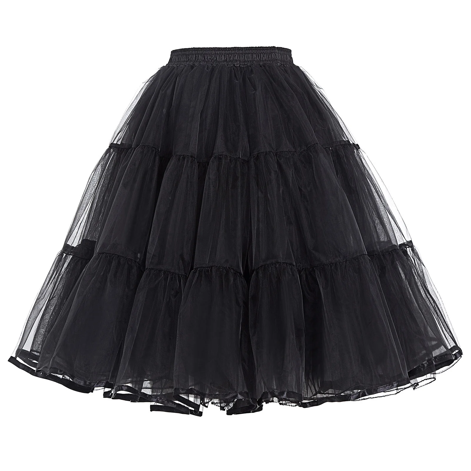 

Summer Cool Hot Sale Women's Retro Skirt Crinoline Petticoat Underskirt Chiffon Lightweight Casual Women Skirt