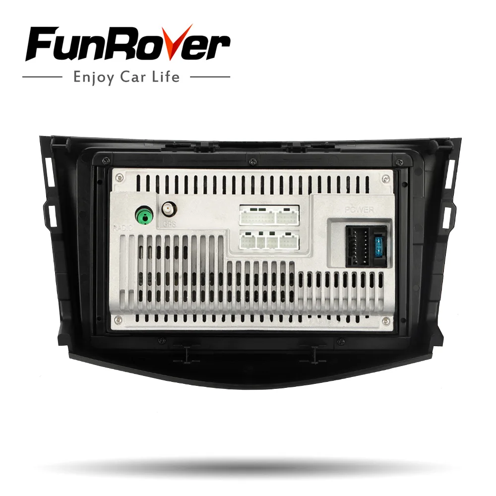 Funrover IPS android 8,0 2 din car dvd gps navegación jugador para Toyota RAV4 Rav 4 2007-2011 radio Multimedia estéreo de 4 núcleos