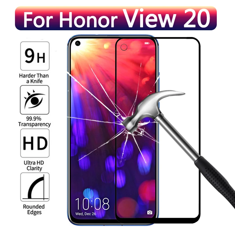 Для Huawei Honor View 20 v20 полное покрытие закаленное стекло Защита для экрана huawey V View20