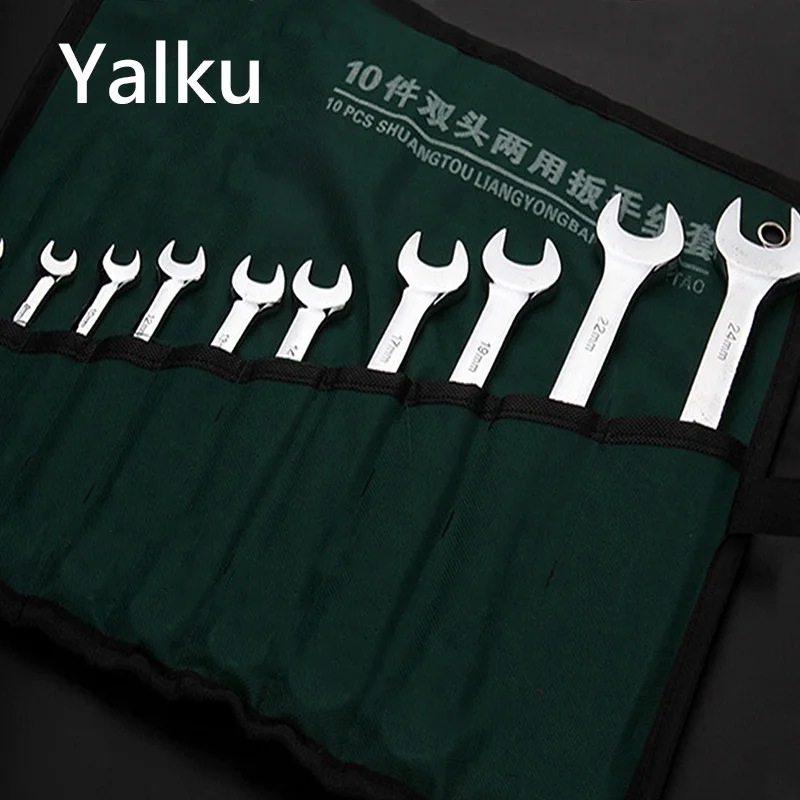 

Yalku Fixed-head Wrench Set Professional Ratcheting Wrench Set Hand Tool Car Repair Tool Combination Ratchet Wrench Universal