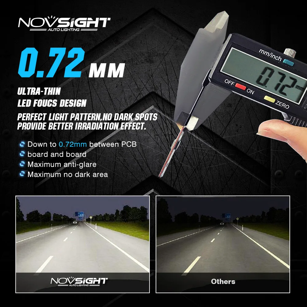 NOVSIGHT led h4 12v лампы для автомобильных фар комплект 10000LM лампада H7 HB3 HB4 LED 9005 9006