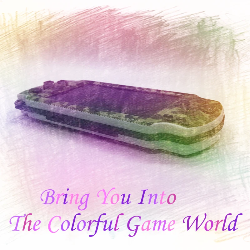  Free Ship Handheld Portable Retro Game Console 4.3 inch Cool Camouflage Color with Hundreds Free Cl