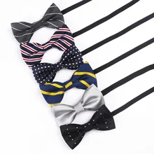 Новинка года, детский бант, полосатый полиэфир галстук-бабочка, детский сценический костюм галстук-бабочка с перекрестной каймой,, модный галстук