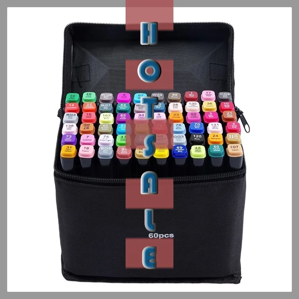 

On SaleSYU Three generations of pen set double head alcohol oily 60 and 80 color marker GOOD