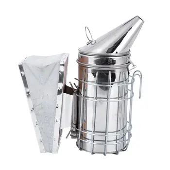 

Beekeeping Starter Tool Kit Set Of 4 With Bee Hive Smoker,Brush,Frame Grip,And Stainless Steel J-Hook Lifter Equipment(Bee-Kit