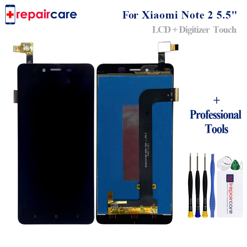 

Original LCD For Xiaomi Redmi Note 2 LCD Display Screen Replacement For Hongmi Note 2 Digitizer assembly Note 2 5.5"