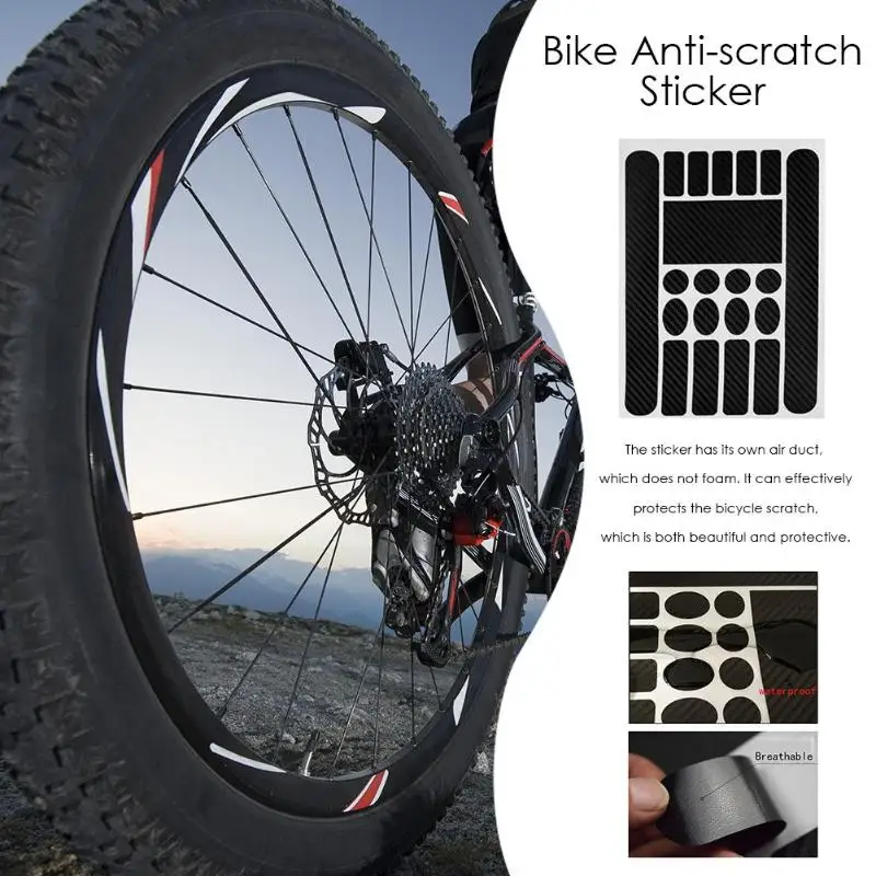 

Anti Scratch Matte Bike Protect Frame Sticker Removeable Chain Stay Bicycle Paster Guard CoverMTB Bike StickersBike Accessories