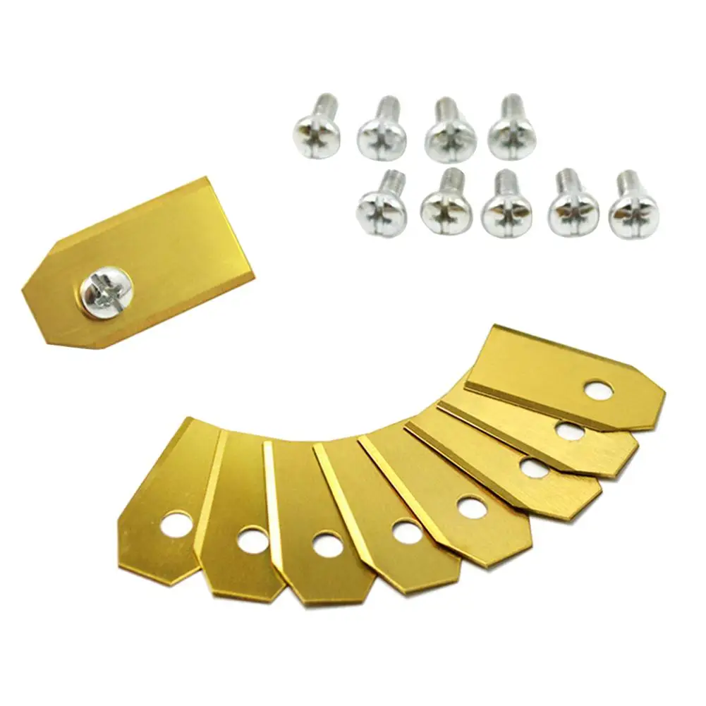 

30PCS Auto Mower Blades Stainless Steel Robot Mower Blade L35*W18*T0.6mm For Garden Robotic Lawn Mower