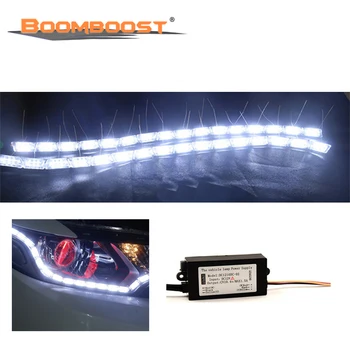

1set For Headlight Sequential Flasher DRL Turn Signal White/Amber Color Daytime Running Lights Car Flexible Switchback LED
