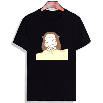 

Fashion Couple Clothes Short Sleeve T Shirt Mini Cartoon Couple Funny Style Printed 100% Cotton Top Tees Casual O Neck T-Shirt