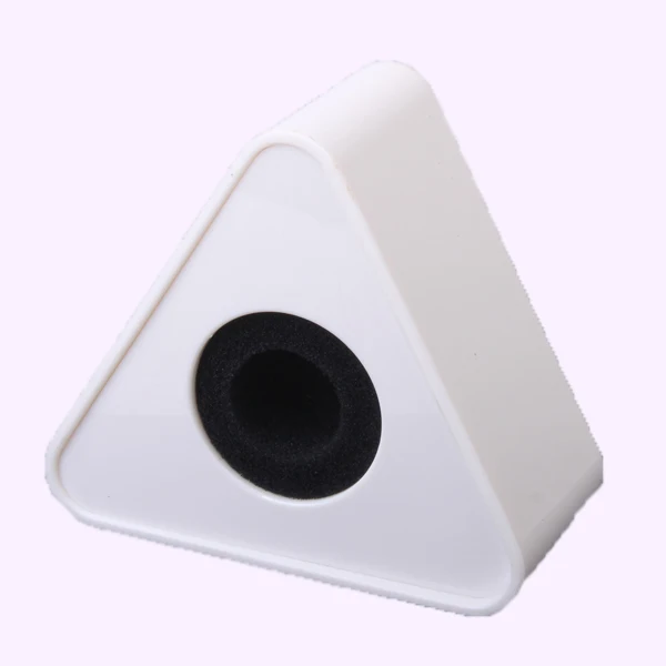 

ABS Injection Molding Triangular Microphone Station Logo -White