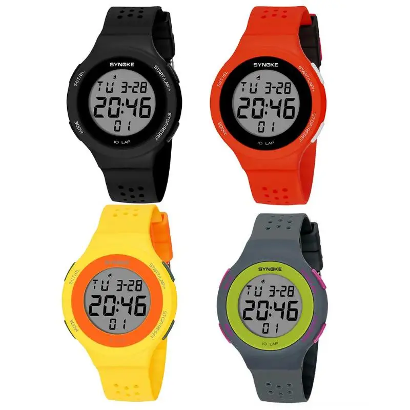 

LED Sports Watches Ultrathin Unisex Electronic Digital Sports Waterproof Luminous Teen Watches Mens Dive 50m Digital