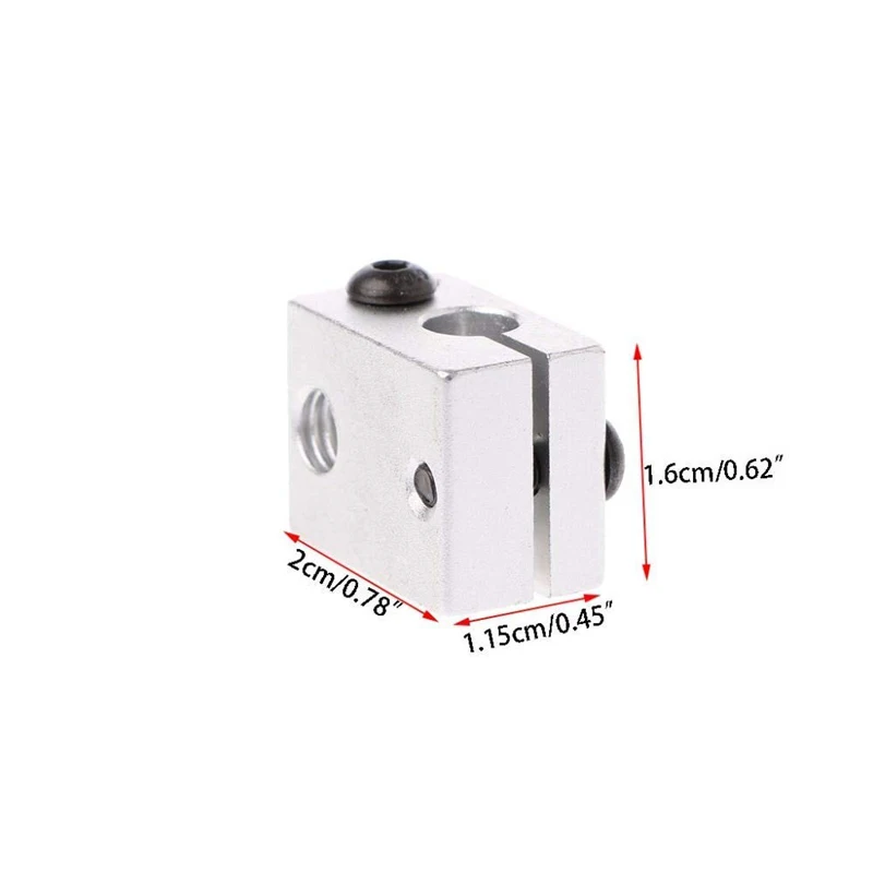 Алюминиевый тепловой блок V6 для V5 j головки экструдера HotEnd 3D принтеры запчасти