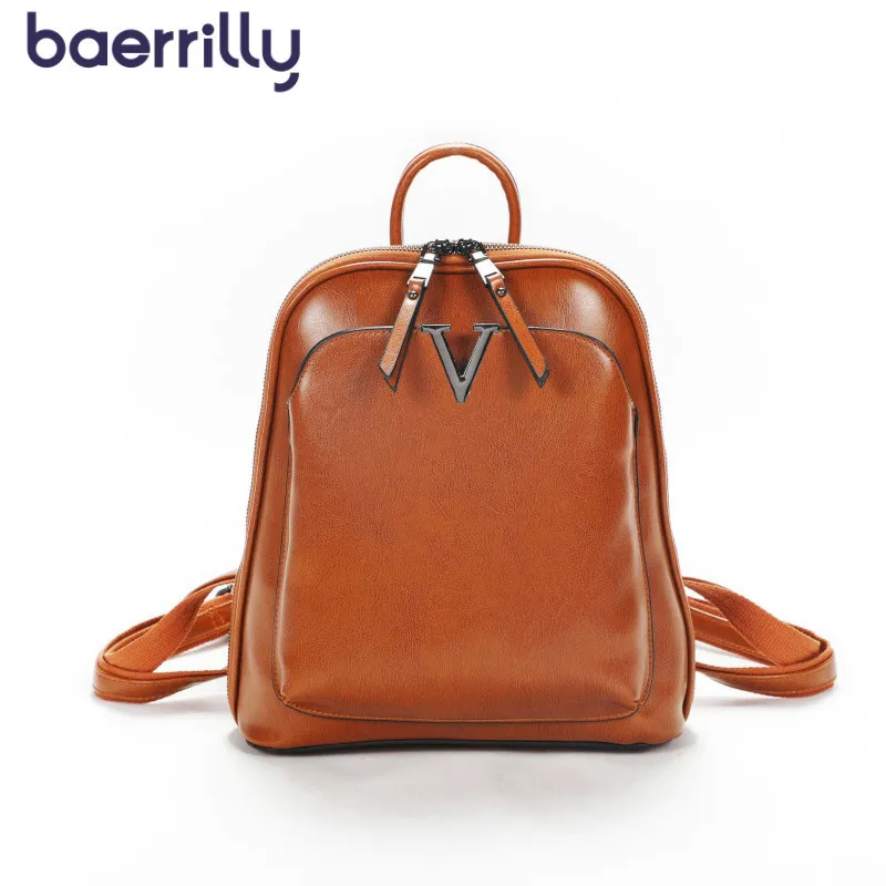 

2019 New Lady Backpack Genuine Leather Bagpack School Backpacks For Girls Fashion Soft Travel Teenager Bags Feminima Mochila