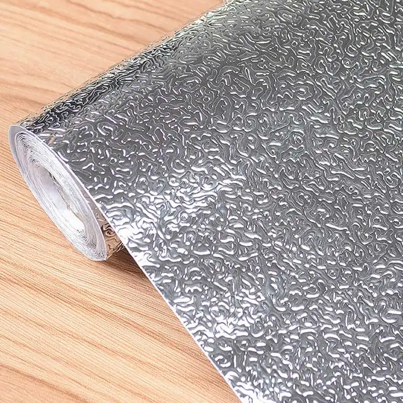 

Thickened Wall Stickers Wallpapers Oil Proof Waterproof Aluminum Foil Anti-fouling Self Adhesive Stove Cabinet Stickers