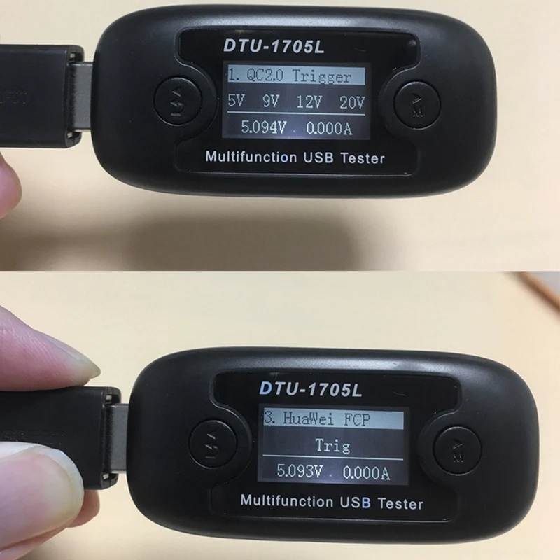 Professional Usb Tester Dtu1705L Quick Charge Type-C Lcd Large Display Usb Tester Voltage C