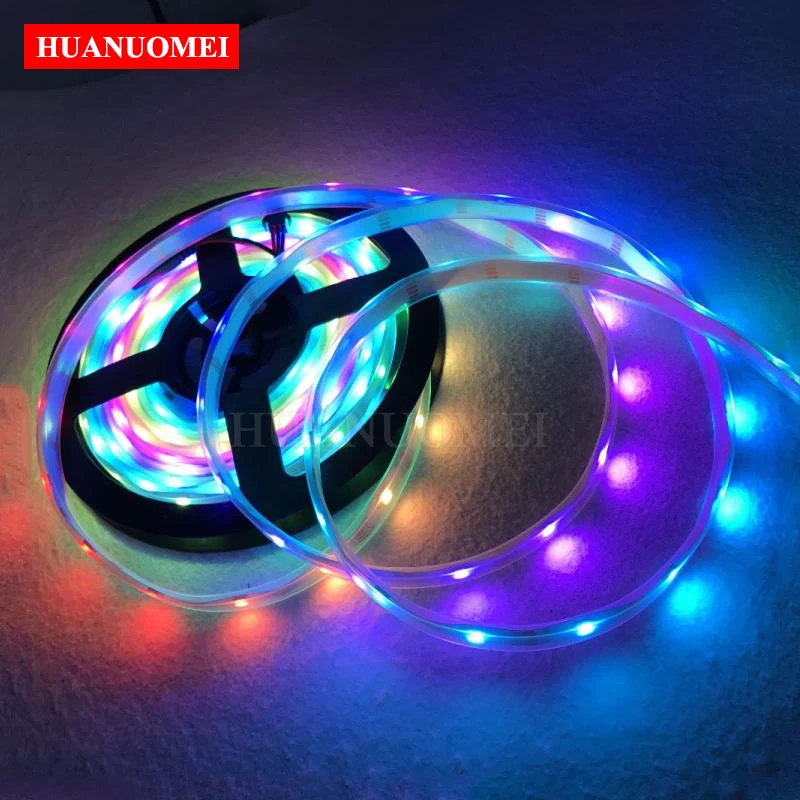 2 M/5 M 30/60/144 пикселей/светодиодов/м 12 V WS2815 Smart LED пикселей полосы 5050 SMD RGB WS2815B