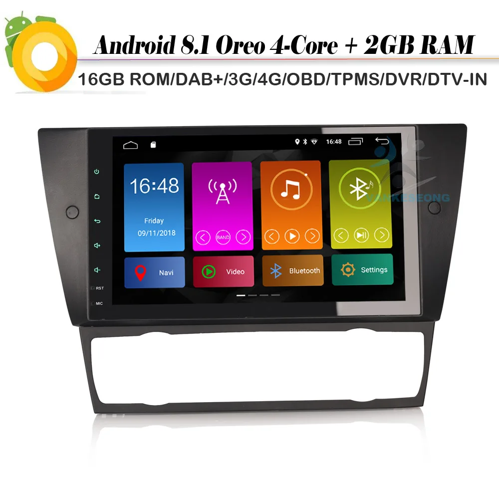 Автомагнитола 9 дюймов Android 8 1 спутниковая навигация автомобильное стерео DAB + Wi Fi