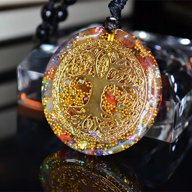 Подвеска Orgonite ожерелье из природных кристаллов изгнание злых духов изменение