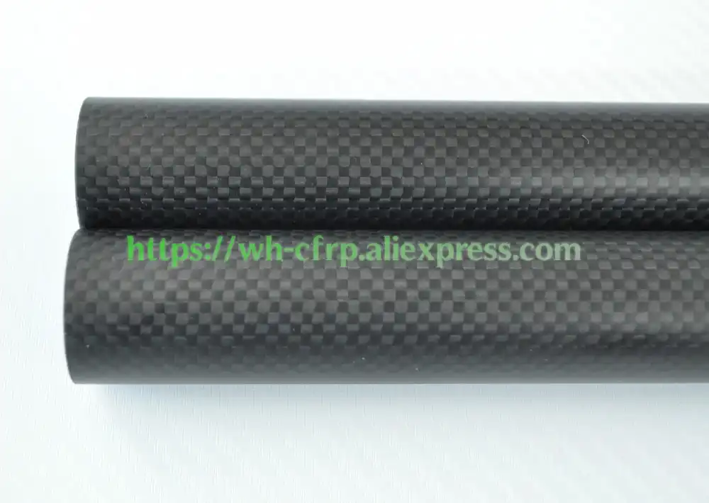 Tube de fibre de carbone 100 /% mat 12 mm x 10 mm x 1000 mm