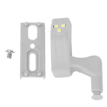 Авто под шкаф СВЕТОДИОДНЫЙ светильник для шкафа Батарея питание дверных петель светодиодный Night теплый свет шкаф лампа для шкафа петли под старину