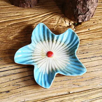 

1pc Fruit Plate Mediterranean Starfish Ceramic Creative Tray Plate Dish for Appetizer Soap Snacks Fruit