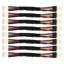ELEG-8pcs ПК Скорость вентилятора уменьшить 4 Pin Мощность резистор мужского и женского пола кабель адаптера
