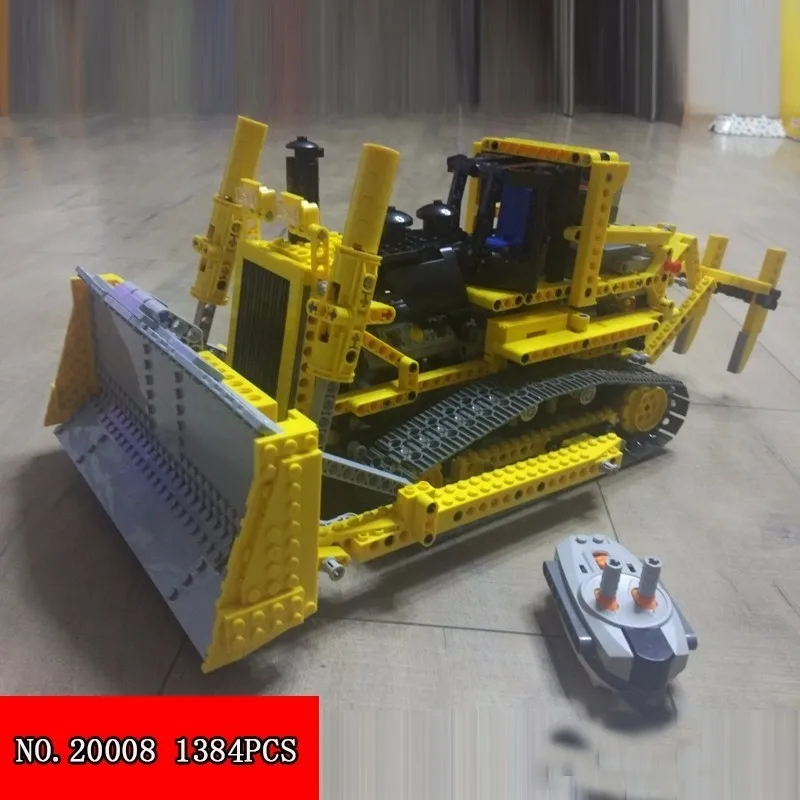 

Lepin 1384pcs Block Technology Series Vehicle Assembling Spelling Insert Building Blocks 20008 Control Bulldozer Engineering