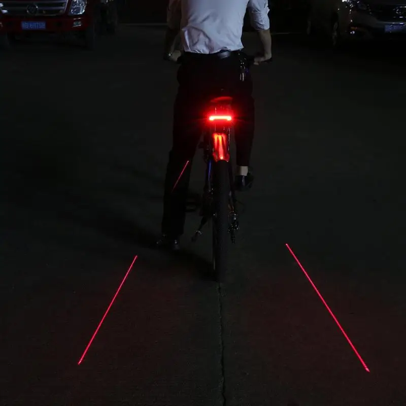 

Laser Bike Taillight USB Rechargeable LED Cycling Rear Light Lamp 85LM Mount Lantern for Bicycle Light cycling Accessories