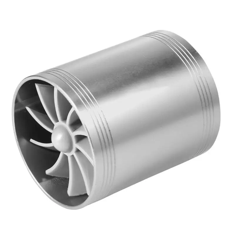 VODOOL 64 мм Диаметр двойной турбины турбонагнетатель воздуха впускной газ экономии топлива вентилятор Супер зарядное устройство автомобильные аксессуары
