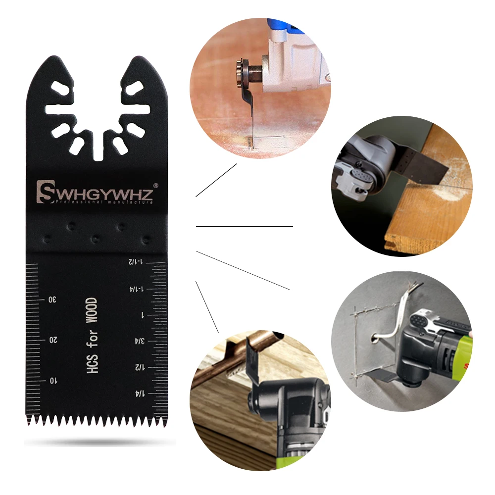 WHDZ Universal 50-54HRC Renovator Multitool Saw Blade Oscillating Multi Tool Wood Cutting Saw Blades for Bosh Fein hand tool set