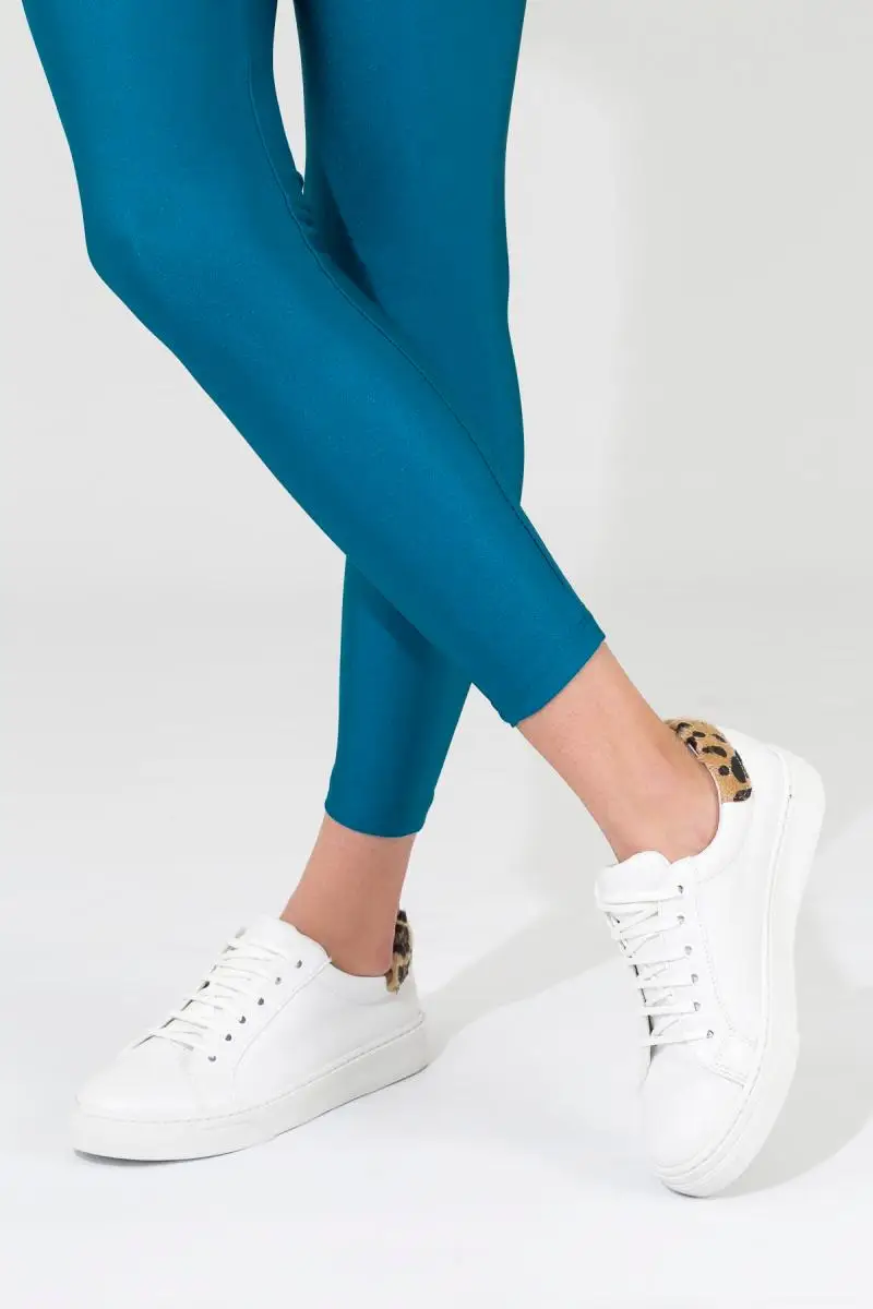 

SOHO White Leopard Women Sneaker 12466