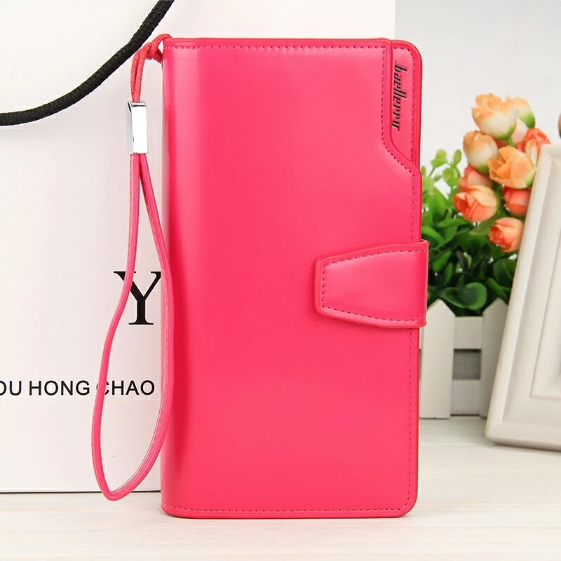 

Casual Multi-Function Ladies Wallet Long Zipper Buckle Clutch Bag Female Multicolor