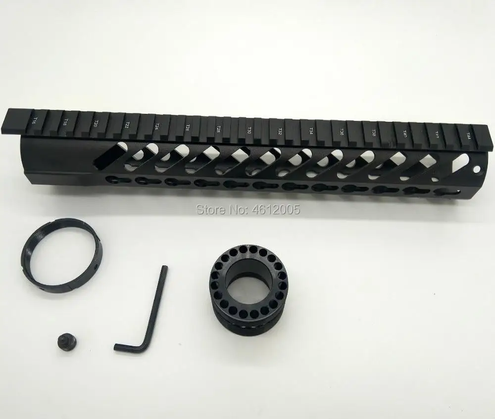 Keymod трубчатое цевье винтовка стиль ar 15 Handguard 12 дюймов|Кронштейны и аксессуары для