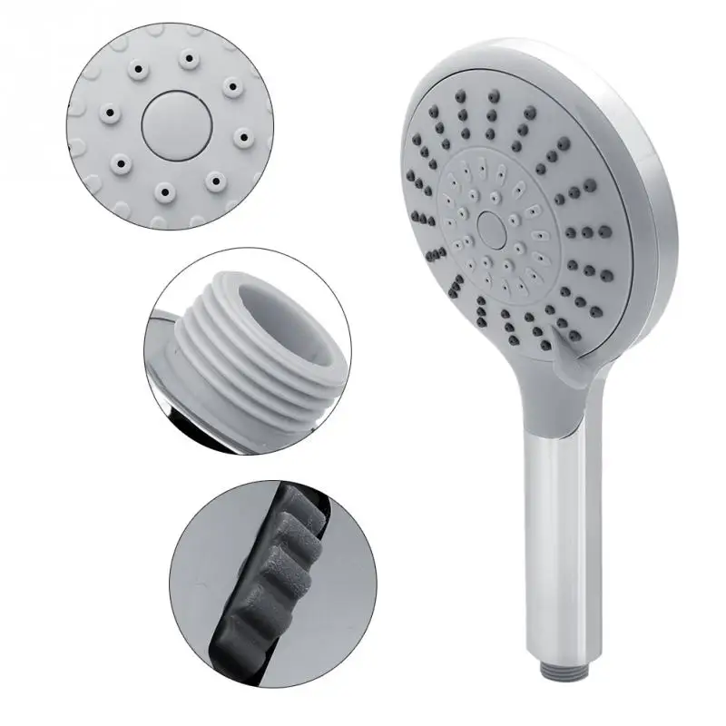 ABS Plastic Handheld Shower Head Home Bathroom Water Saving 5 Spraying