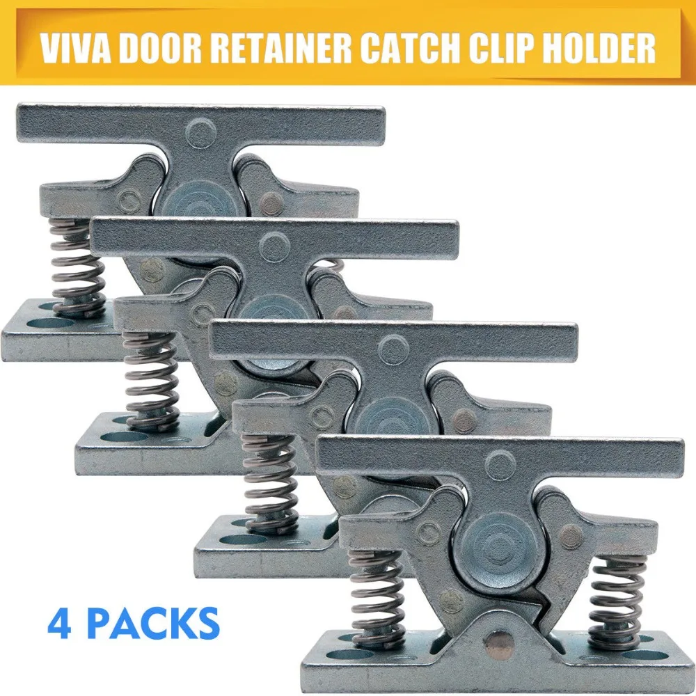 4Pcs Door Retainer Catch Zinc alloy For Caravan Motorhomes Boat Door Clip
