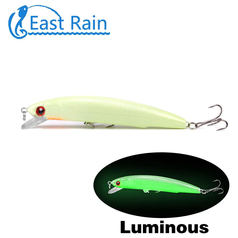 

2pcs 12cm 3D Luminous Minnow Popper Pencil Night Fishing Hard Lure Saltwater Freshwater Fishing Walleye Trout Isca Free shipping