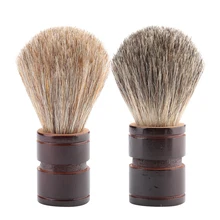 Мужские Мягкие синтетические волосы с деревянной ручкой помазок парикмахерский салонный инструмент удаление бороды Кисть Отличное мастерство