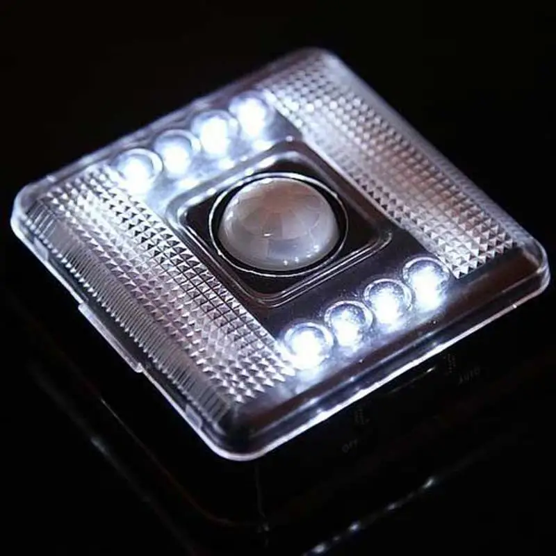 

Superbright 8 LED White Light AUTO PIR LED Light Infrared Induction Lamp