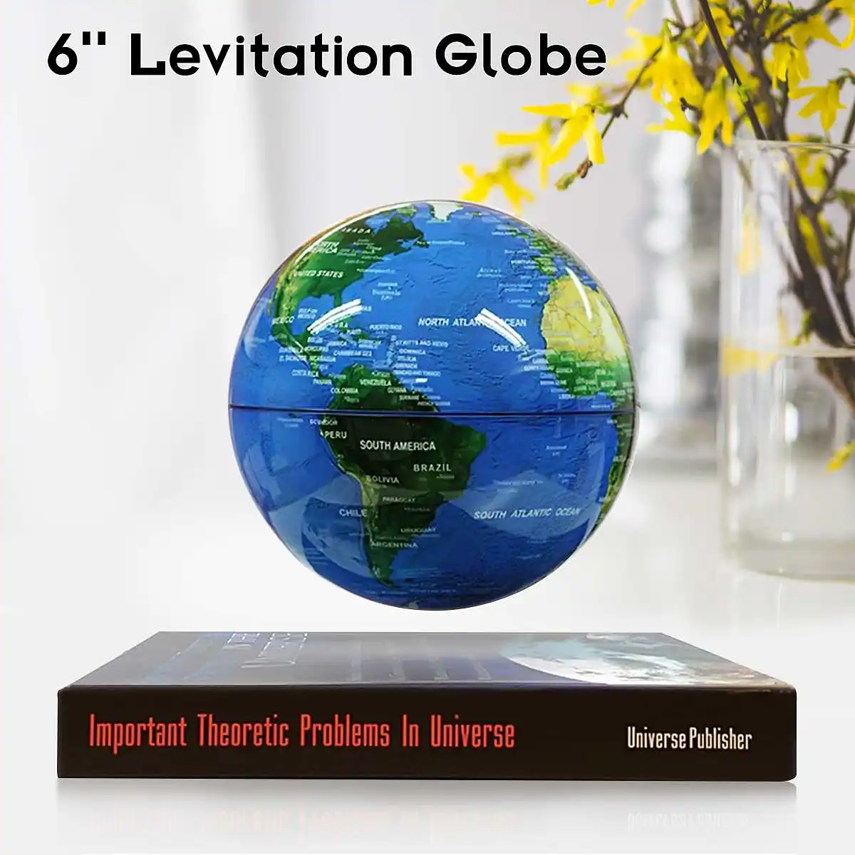 

6 inch Floating Magnetic Levitating World Globe Map Antigravity Home Office Decoration Ornament Gift Ideal Miniature Decal
